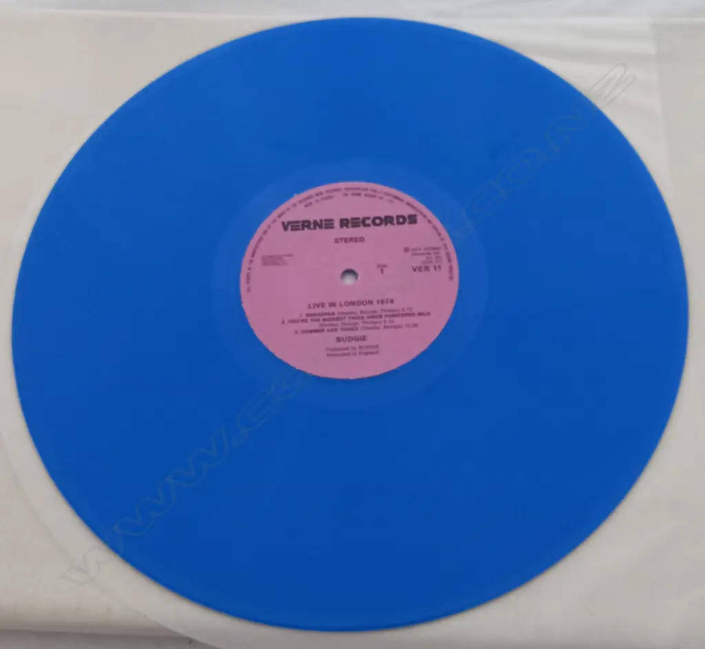 Budgie, Live In London 1974, (Blue Vinyl) Image 1++